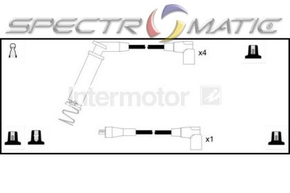 73313 кабели високо напрежение   OPEL COMBO CORSA A B VAUXHALL 1282044 