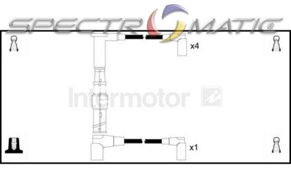 73662 ignition cable leads kit MERCEDES 190 W201 2.3 2.5