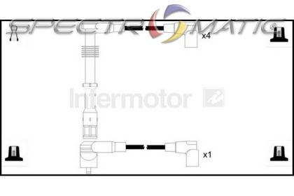 73702 ignition cable leads kit AUDI 100 80 A6 2.0 ACE