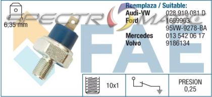 11690 oil pressure switch SW