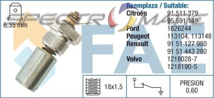 12260 oil pressure switch SW