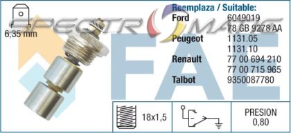 12270 oil pressure switch SW