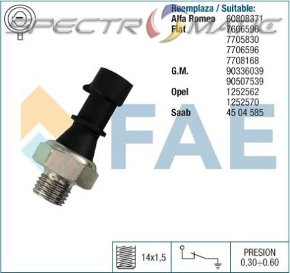 12430 oil pressure switch SW /7.0069-C/