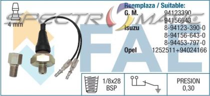 12540 oil pressure switch SW