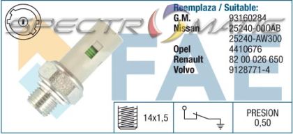 12636 oil pressure switch