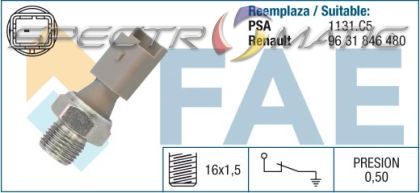 12640 oil pressure switch SW