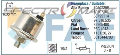 14500 oil pressure switch ТR /7.0605/ и /7.0610/