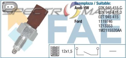 40675 switch, reverse light