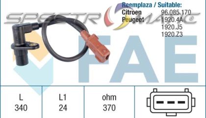 18796 /79034/ sensor CITROEN AX BERLINGO SAXO XSARA ZX PEUGEOT 106 205 306 405 96085170