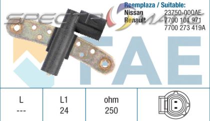 18877 /79030/ sensor RENAULT CLIO KANGOO MEGANE 7700101971