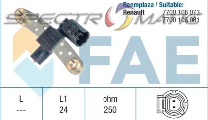 18878 /79027/ sensor RENAULT CLIO ESPACE MEGANE SCENIC 7700108073