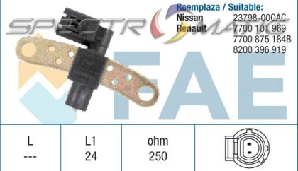 18936 /79029/ sensor RENAULT CLIO KANGOO MEGANE MODUS THALIA TWINGO S105548001E  