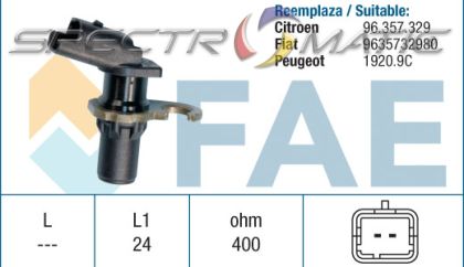 18951 /79114/ sensor CITROEN C8 DISPATCH JUMPY SYNERGIE 9635732980