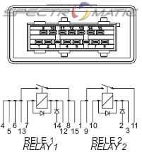 RDE/15-12 (59171, 59172) - relay CITROEN Xantia Xsara PEUGEOT 106