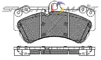 7L0 698 151 H - brake pad set PORCHE CAYENNE VW TOUAREG 7L0698151H