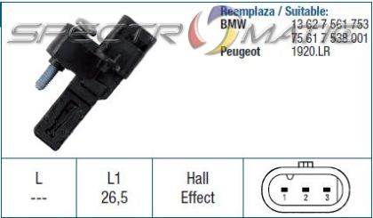 19115 /79287/ sensor BMW E81 E88 E82 E90 E93 E92 E91 E60 E61 E64 E65 E66 E67 F01 F02 F03 F04 E83 E70 13627561753