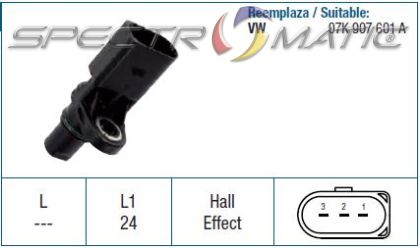 19258 /79293/ sensor AUDI A3 SEAT LEON TOLEDO SKODA OCTAVIA POLO 07K907601A