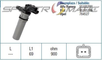 19286 /79256/ sensor ALFA ROMEO 159 FIAT BRAVO PUNTO OPEL ASTRA H CORSA D 55185789