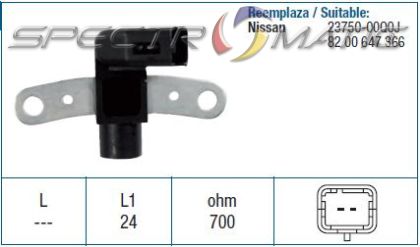 19120 /79252/ sensor DACIA LOGAN NISSAN KUBISTAR RENAULT MODUS 8200647366