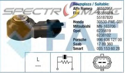 60104 knock sensor ALFA ROMEO 159 GIULIETTA MITO FIAT BRAVO DOBLO 0261231148 