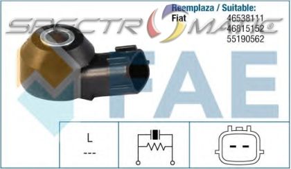 60156 knock sensor FIAT 500 BARCHETTA BRAVA BRAVO DOBLO 46538111 46815152