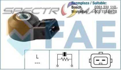 60158 knock sensor MERCEDES W202 W203 CL203 S202 S203 C208 A209 W210 W211 0261231110