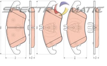 OE 005 420 10 20 brake pad set MERCEDES C CLASS (W204, S204) CLS(C218) E CLASS (W211 W212 A207 C207 S212) SLK (R172)