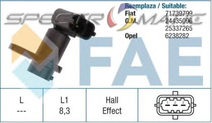 19056 /79193/  sensor FIAT STILO 1.6 16V OPEL ASTRA G H MERIVA VECTRA C ZAFIRA B 6238282