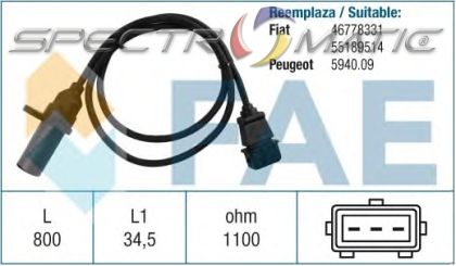 19011 /79296/ sensor FIAT PANDA SEICENTO 1.1 4x4 40KW 54HP 55189514 46778331