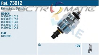 73012 - Fuel Cut-off, injection system ALFA ROMEO 145 146 155 164 33 6 90 AUDI 100 80 A3 A4 A6 BMW E36 E28 E34 E39 E38 CITROEN PEUGEOT FORD VW 7240-112