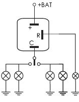 ITE/3-12 - flasher unit relay SAE 12V/4x21W