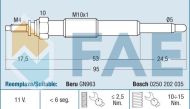 74165 - glow plug GN963 0100226245 0 250 202 035