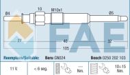 74166 - glow plug GN024 0100226362​ 0 250 202 103